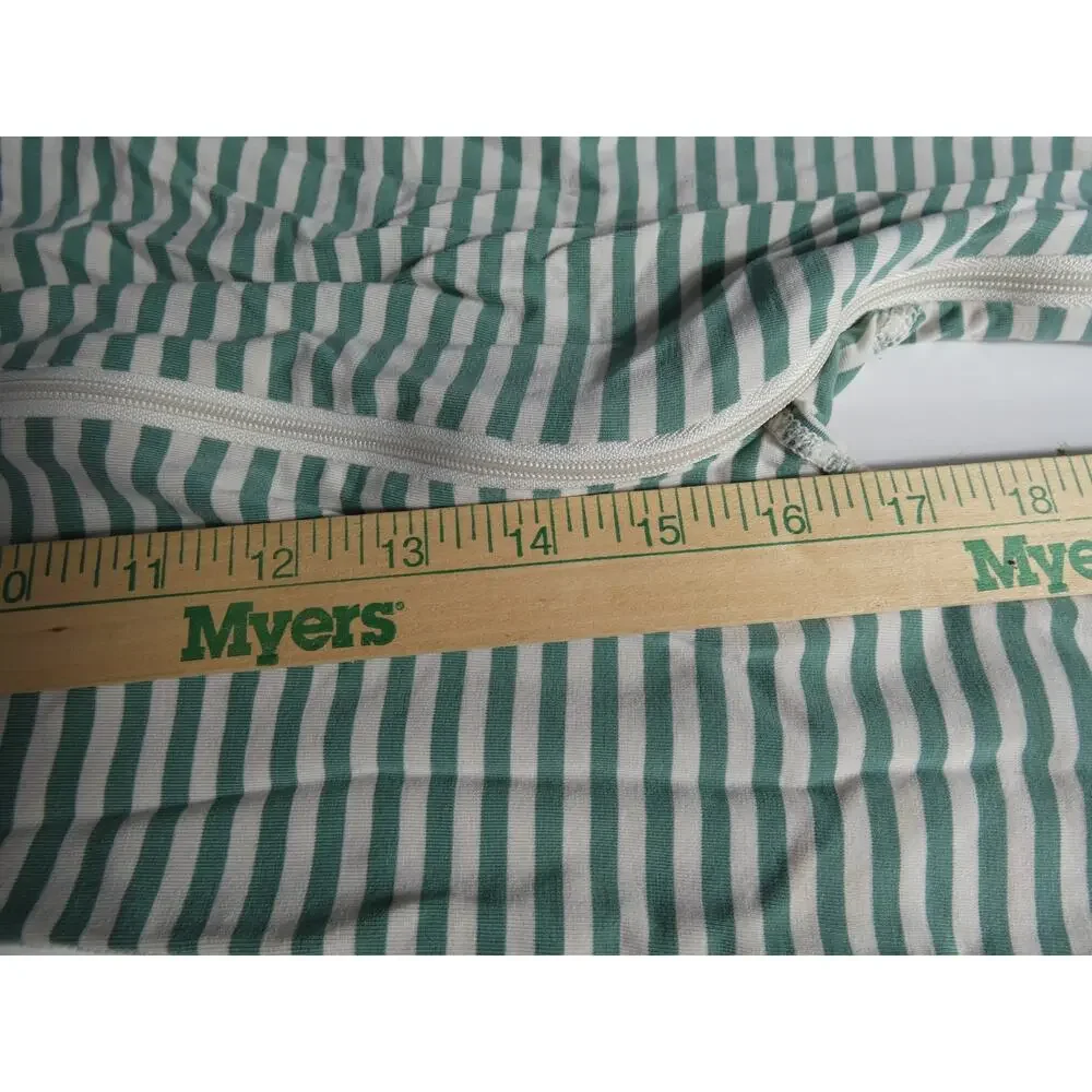 Hannah Anderson 2T One Piece Zip Up Long Sleeve Sleeper Ivory Sage